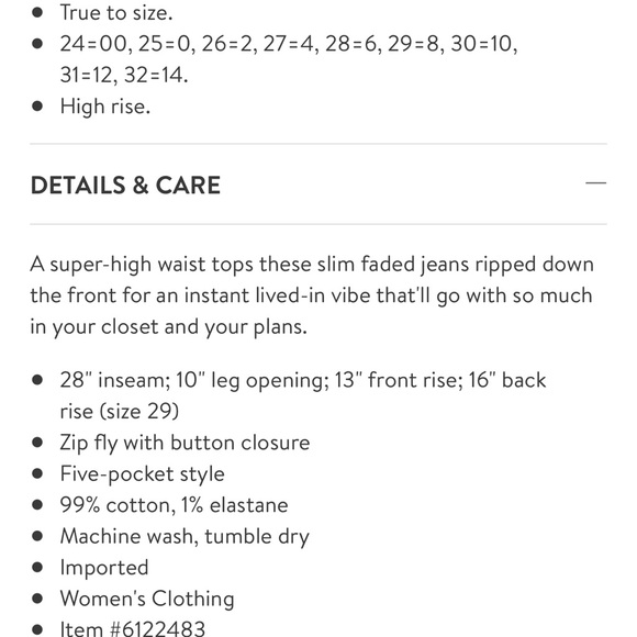 We the Free free People Phoenix Ripped Skinny Jeans 29 - Picture 14 of 14